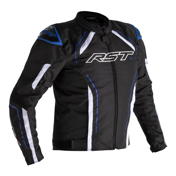 RST RST S1 CE Mens Textile Jacket Black/Blue/White